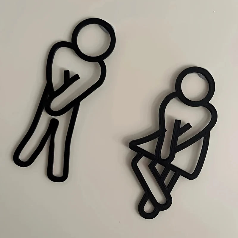 Desperate Toilet Door Signs