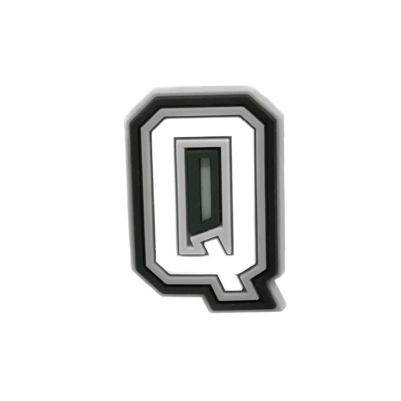 Letter Q shoe charm