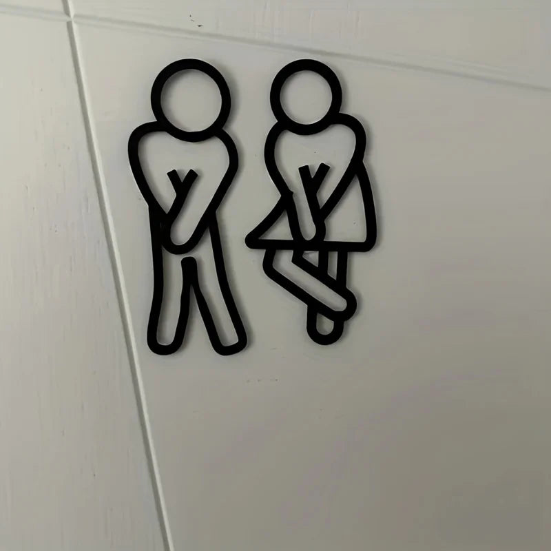 Desperate Toilet Door Signs