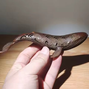 Brass Whale Incense Burner
