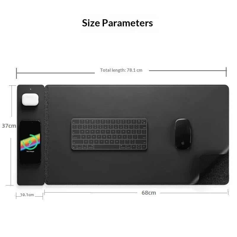 Wireless-Charging Desk Mat - view 3