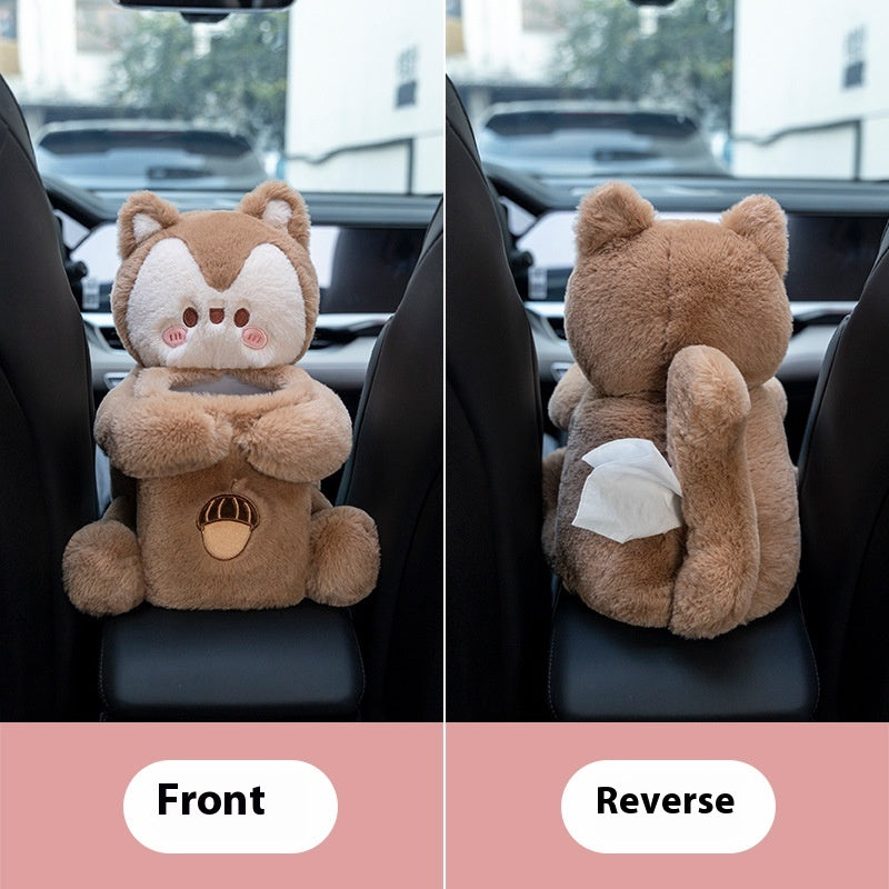 Lion Plush Car Tissue Holder