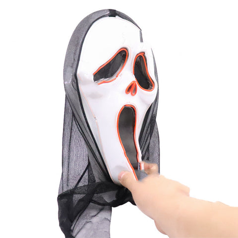 Halloween Scary Skull LED Glowing Screaming