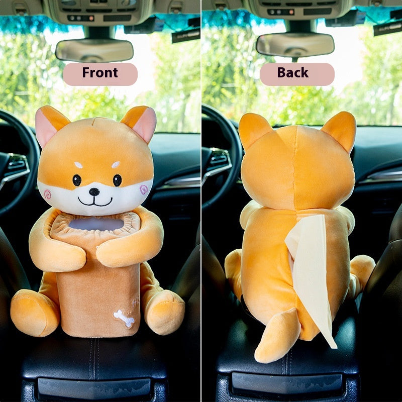 Lion Plush Car Tissue Holder