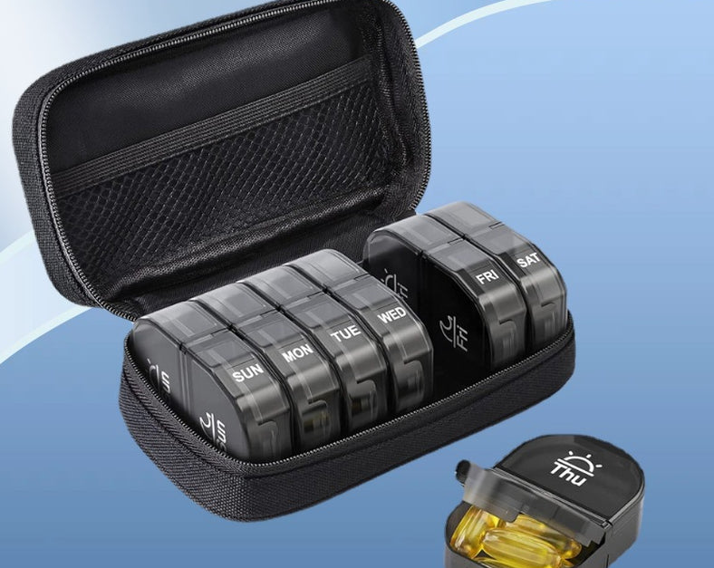 7-Day Round Travel Pill Organizer – view 7