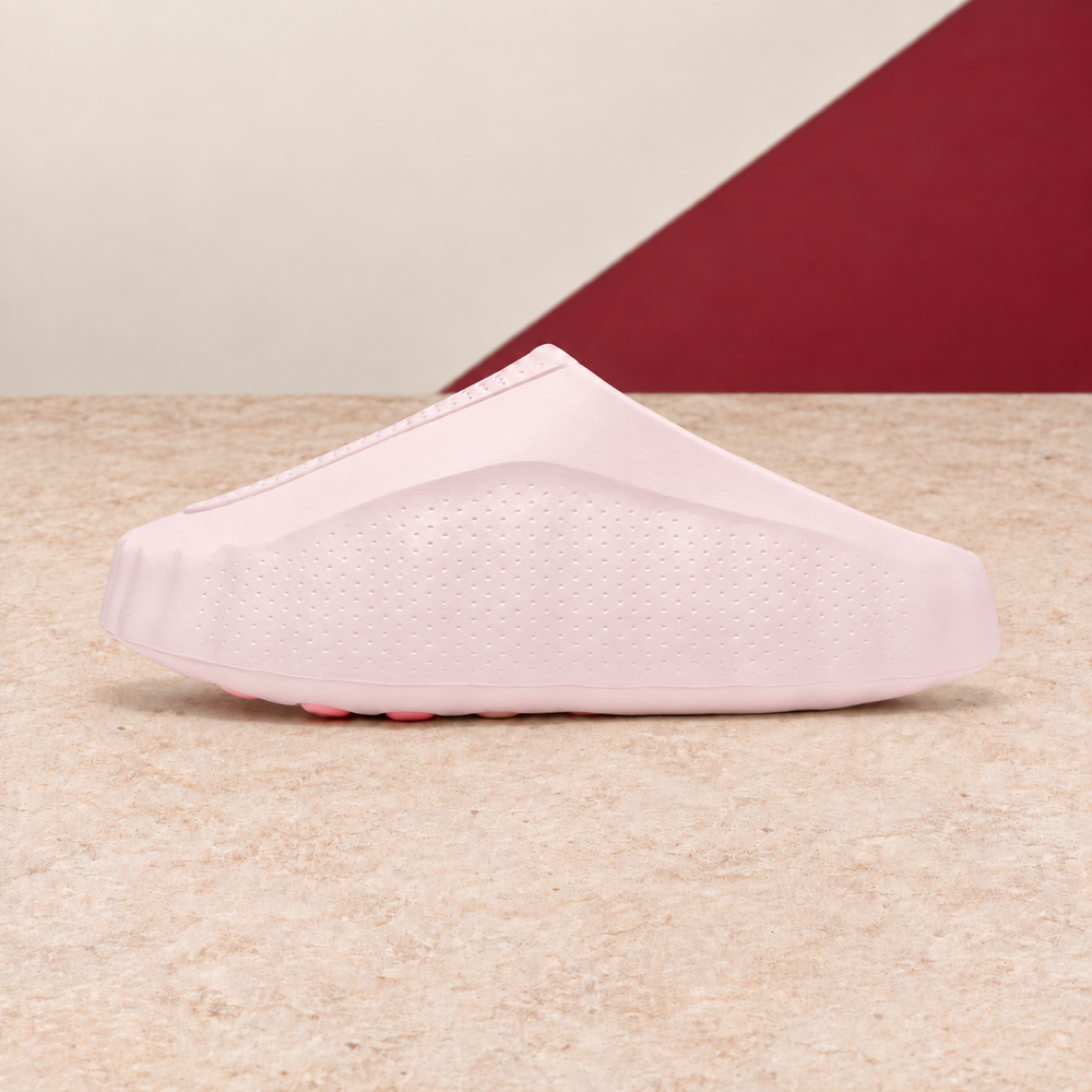 Massage-Node Closed-Toe Clogs - Pink/White