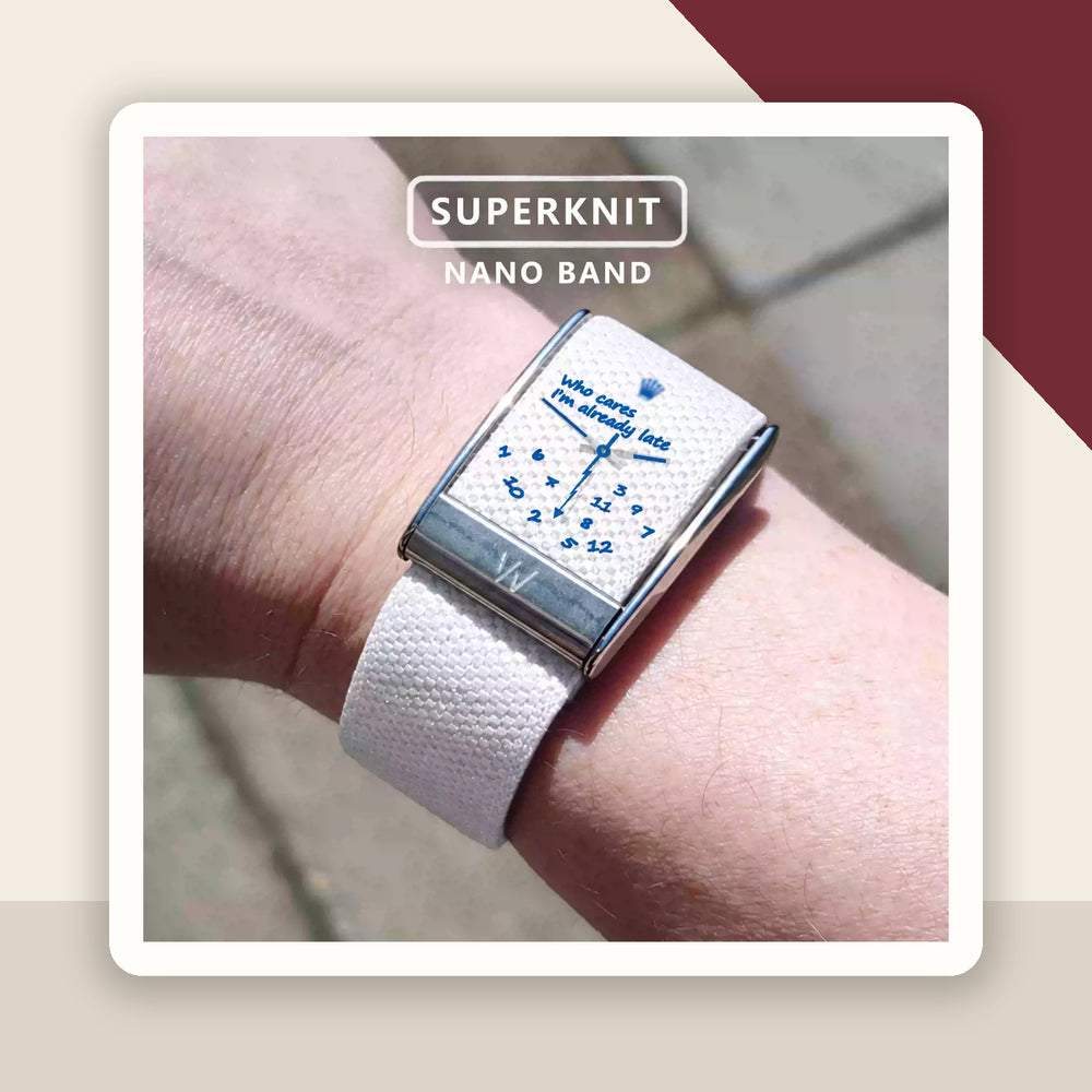 New Crown & Clock Woven Nylon Band