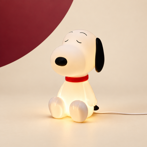 Cartoon Dog Bedside Night Lamp on The Weird Store studio background