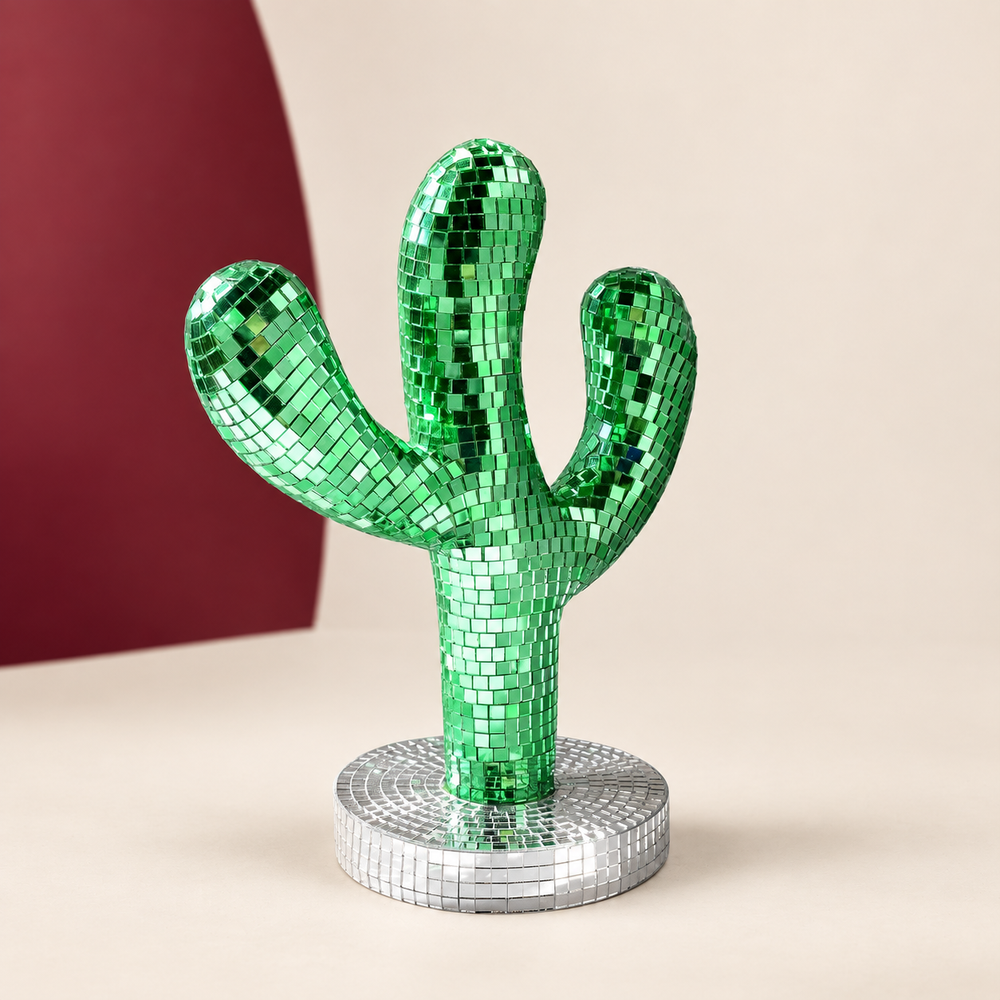 Disco Cactus Ornament on The Weird Store studio background