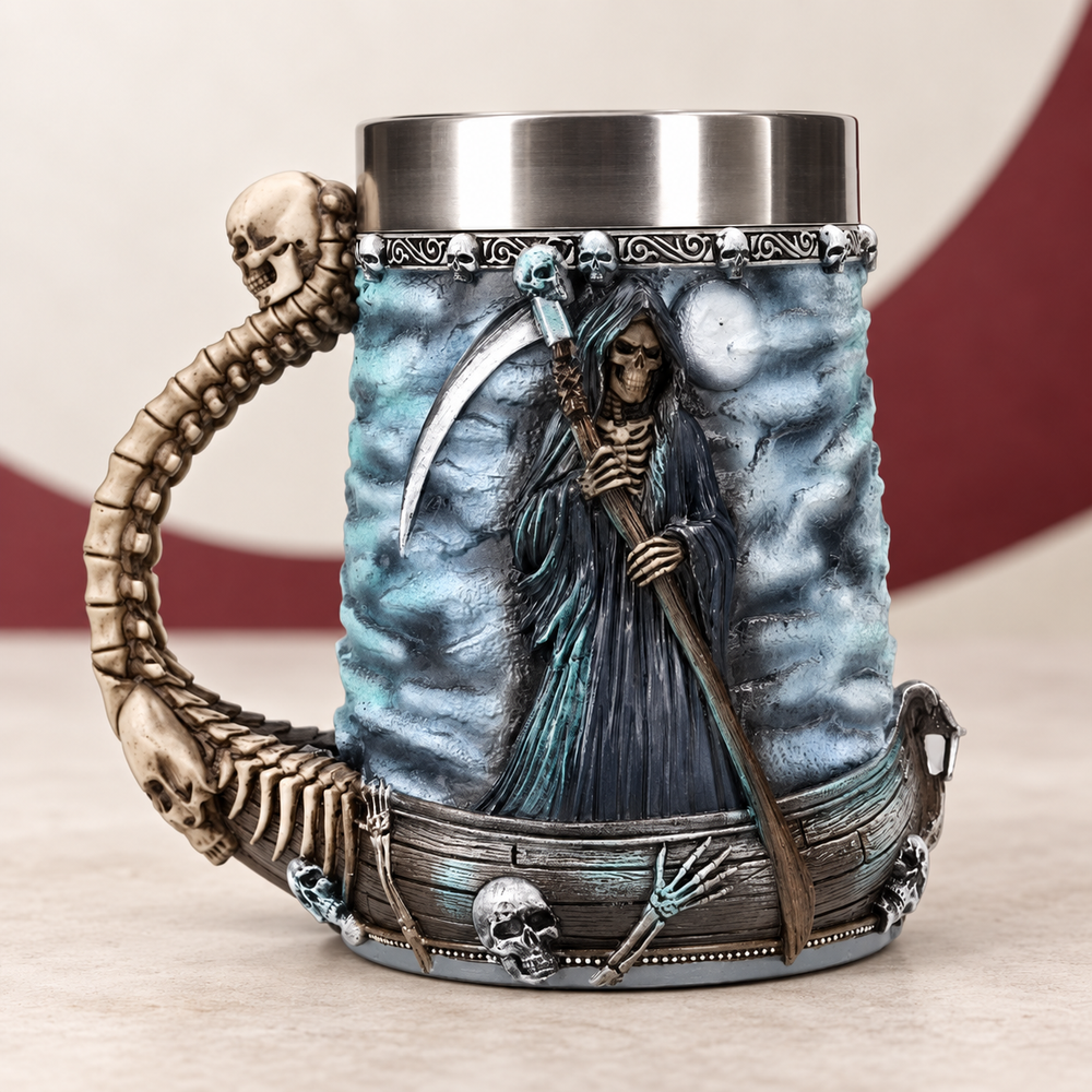 Grim Reaper Tankard on The Weird Store studio background