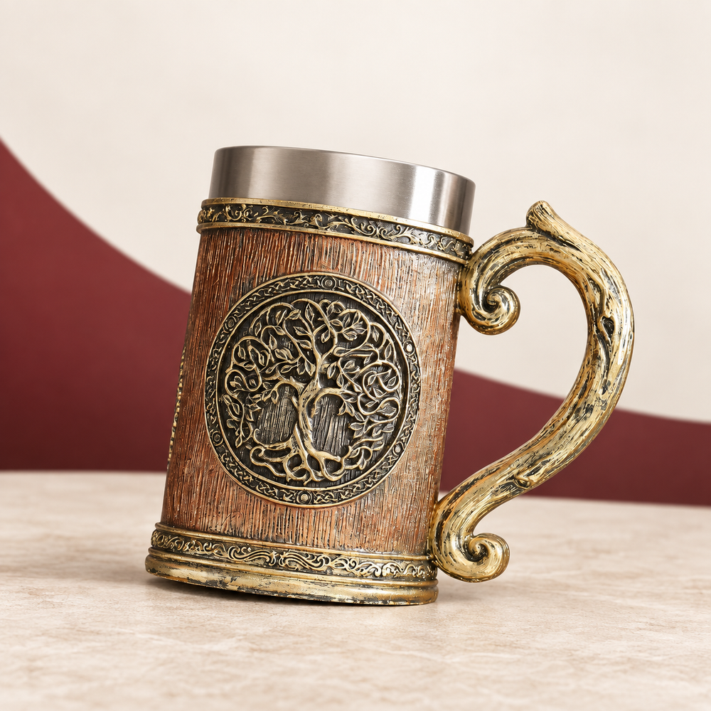 World Tree Tankard on The Weird Store studio background